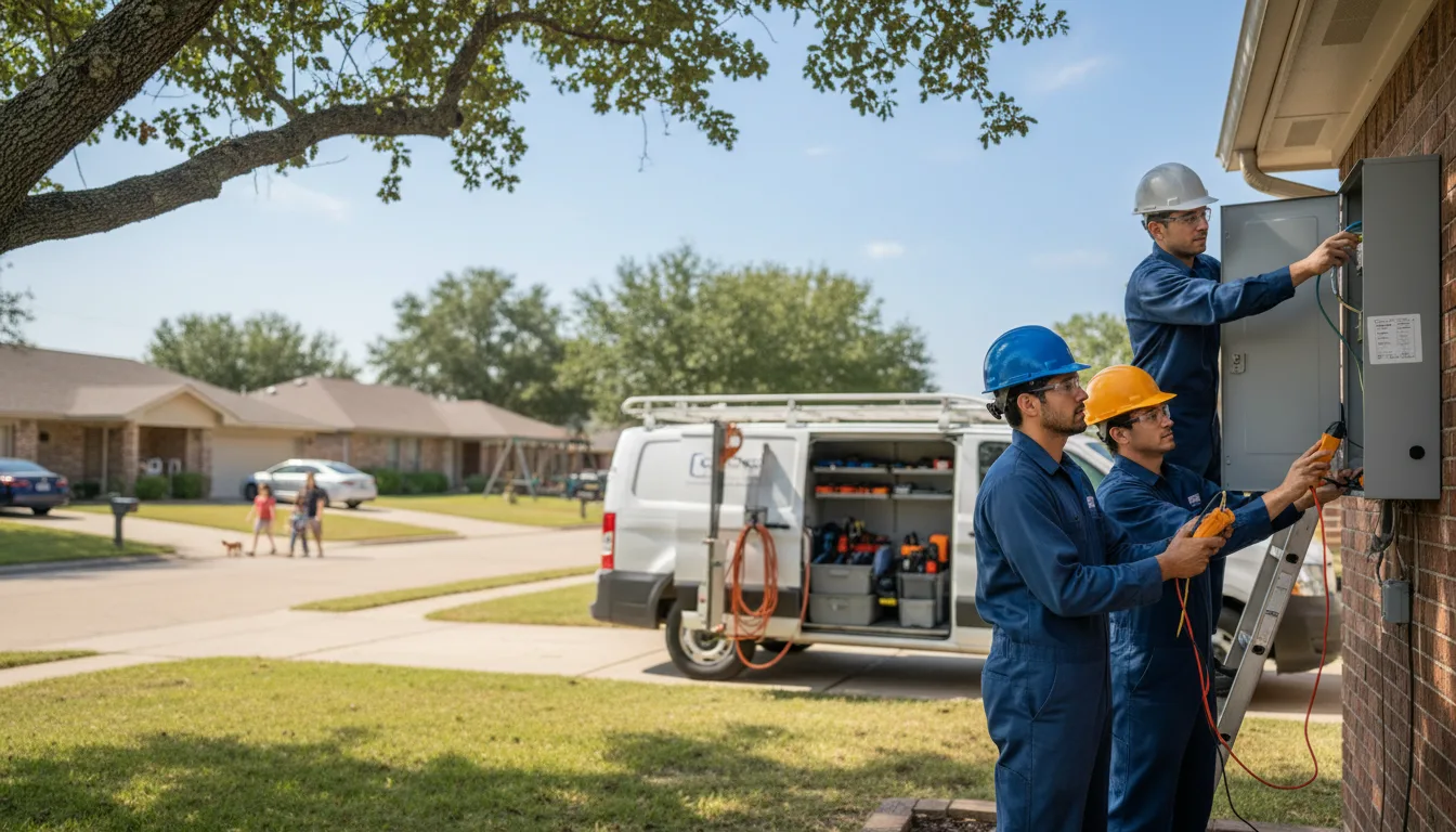 Certified electrician providing emergency electrical services in Trevor, WI